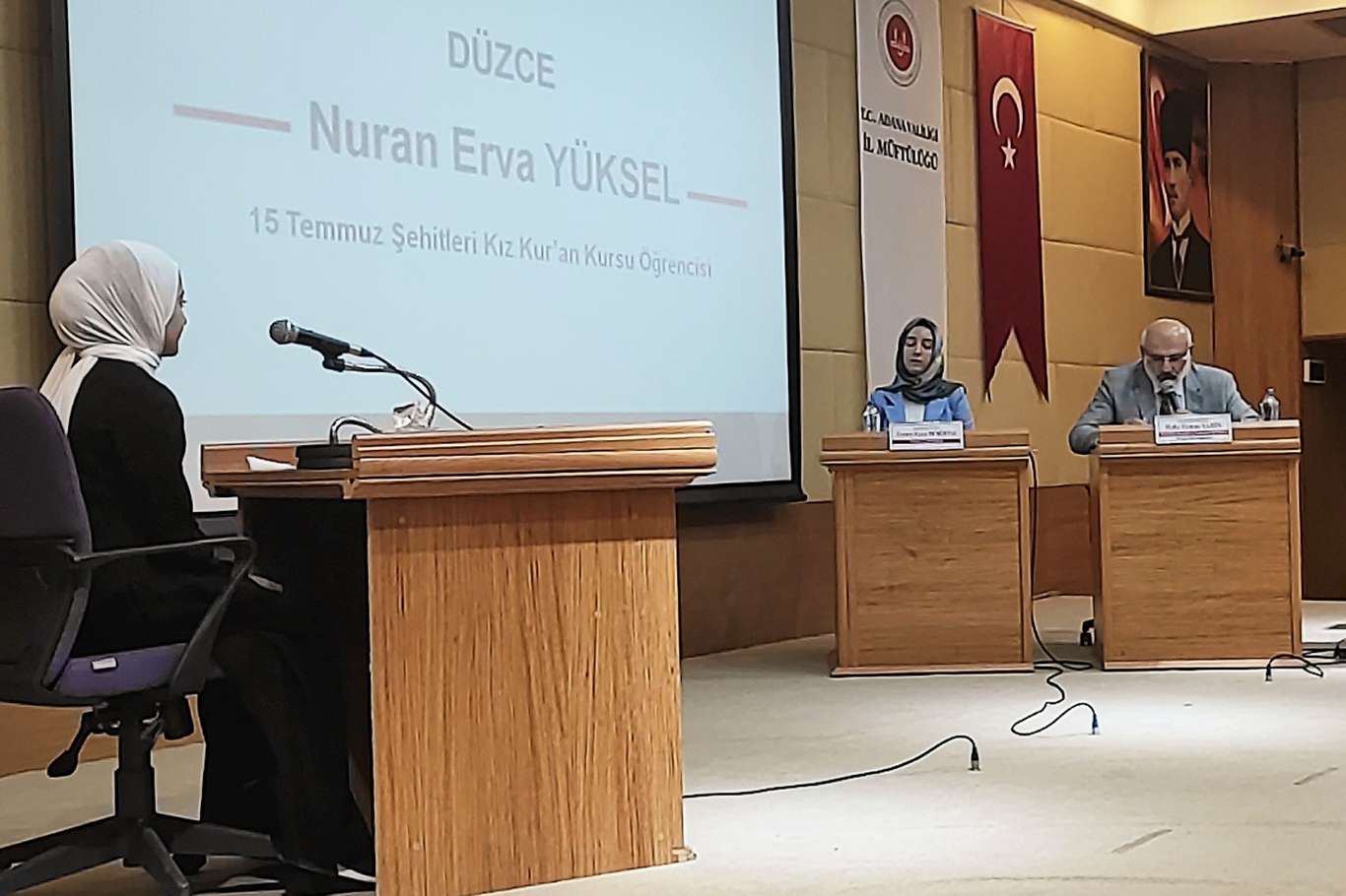Kız öğrenciler arası hafızlık yarışması Türkiye finali Adana'da yapıldı Kız öğrenciler arası hafızlık yarışması Türkiye finali Adana'da yapıldı